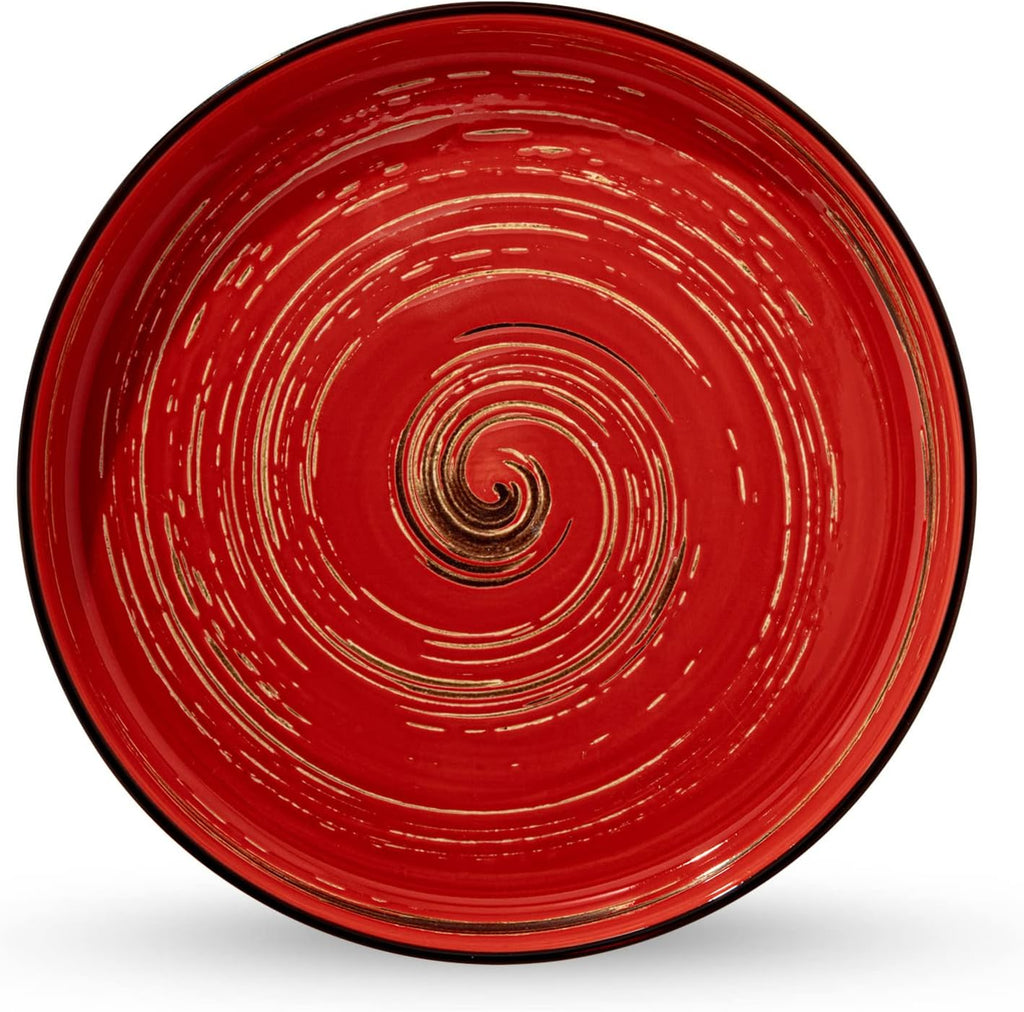 Wilmax Teller 23 cm Rot Porzellan 2er Set WL-669219/A2