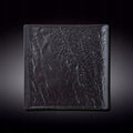 Wilmax Quadratische Platte SlateStone Schwarz 27 x 27 cm Porzellan WL-661107/A