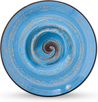 Wilmax Tiefer Teller 22,5 cm 1100 ml Blau aus Porzellan