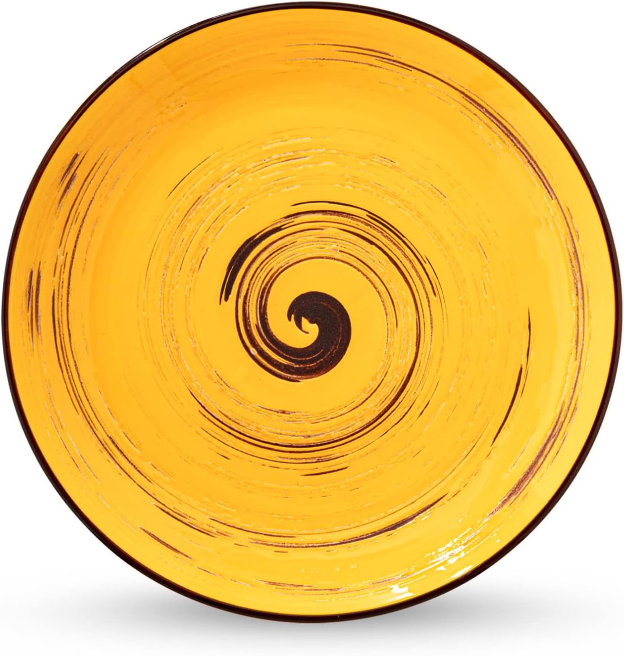 Wilmax Porselen Tabak Yuvarlak Sarı 20,5 cm WL-669412/A6
