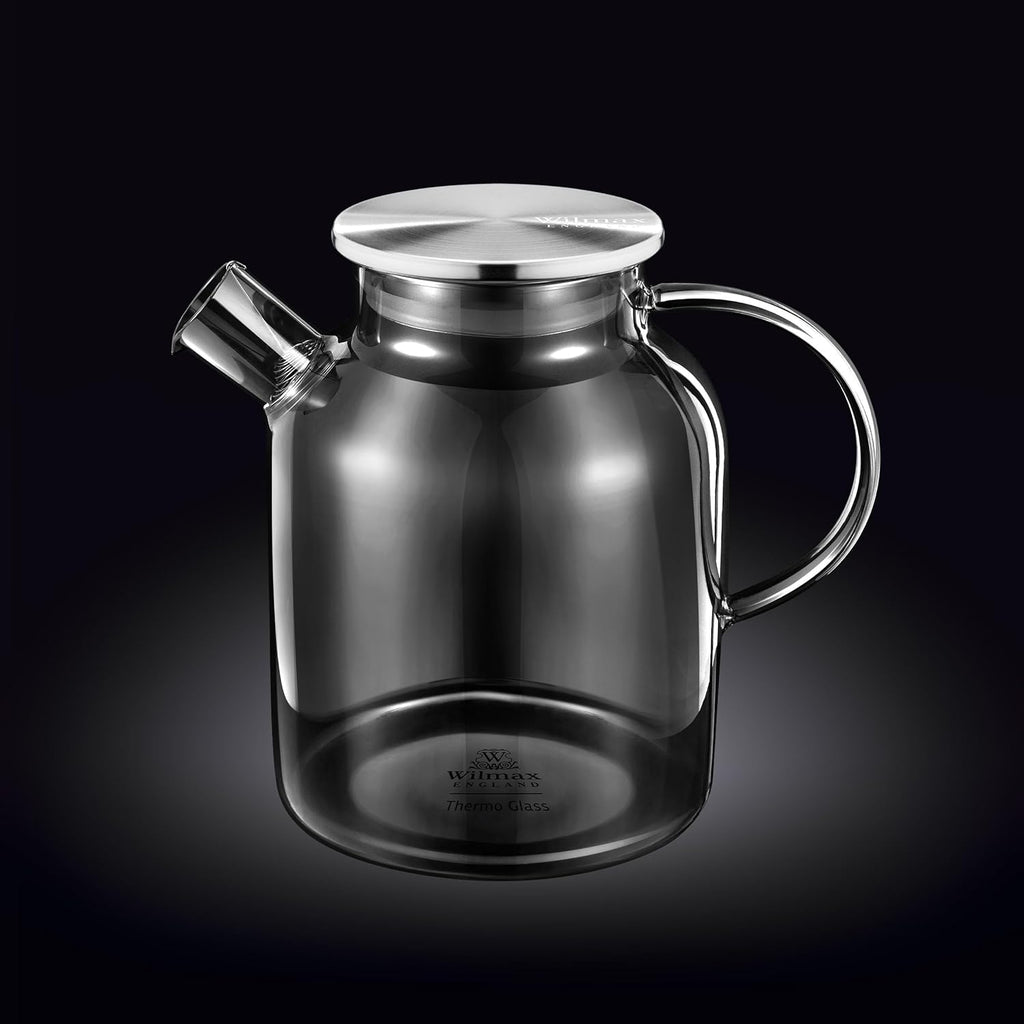 Wilmax Borosilikat Teekanne 1600 ml Rauchgrau WL-888811002/A