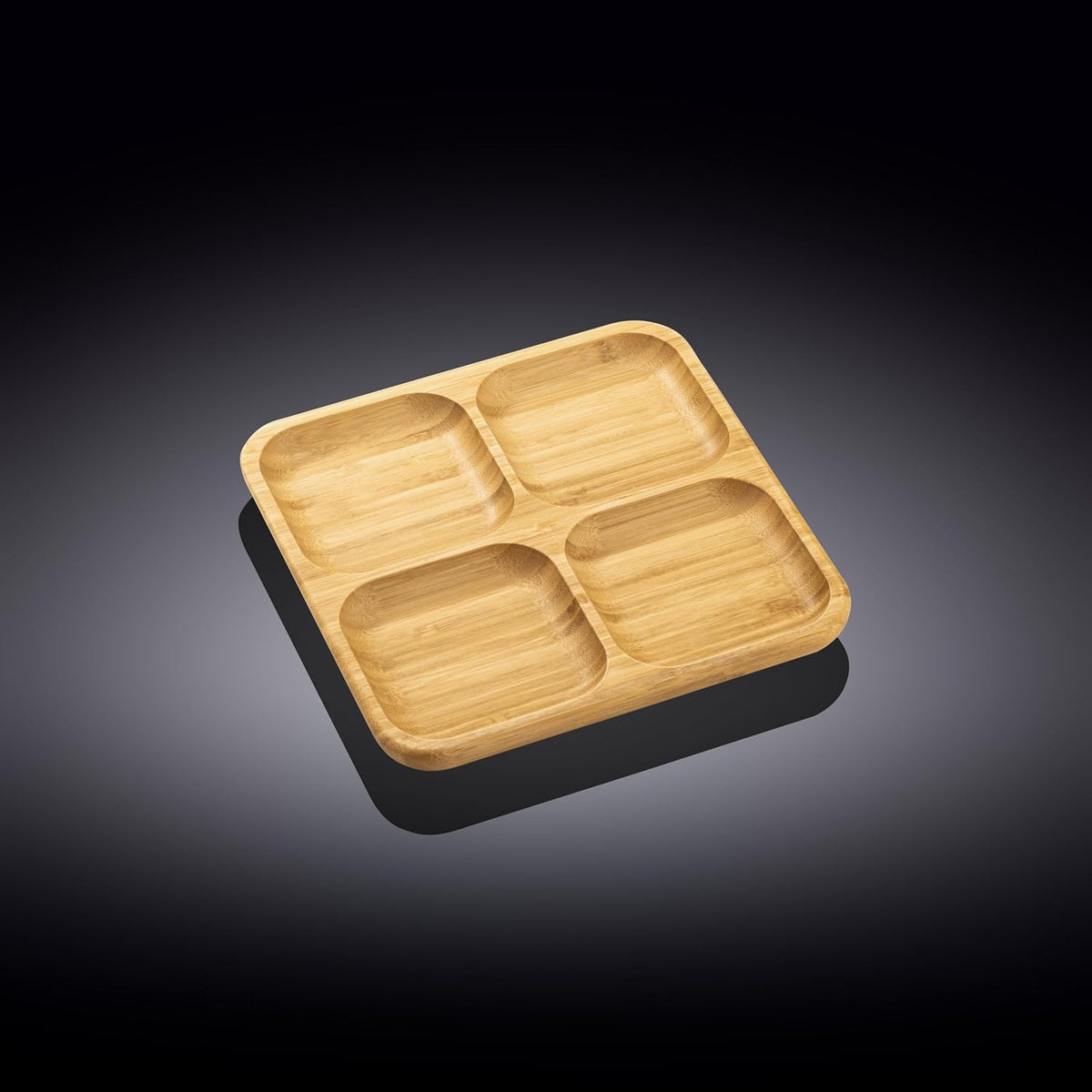 Wilmax Quadrat-Schale aus Bambus 22 x 22 cm WL-771220/A