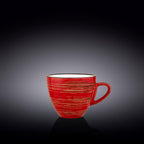 Wilmax Tasse 300 ml Rot aus Porzellan