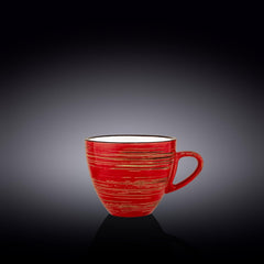 Wilmax Kaffeetasse, 300 ml, Rot, Porzellan, WL-669236/A