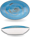 Wilmax Ovale Schale 30 cm Blau aus Porzellan