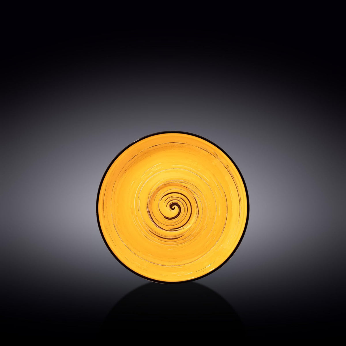 Wilmax Porzellan Untertasse, 15 cm, Spiral Yellow Kollektion, WL-669436/B