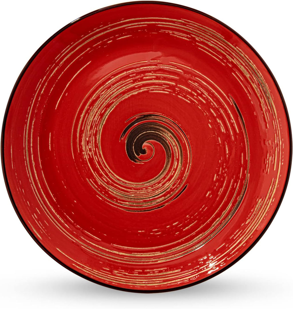 Wilmax Teller 20 cm Rot Porzellan 6er Set WL-669212/A6