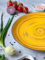 Wilmax Teller 25,5 cm Gelb aus Porzellan