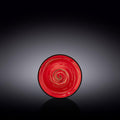 Wilmax Untertasse 11 cm Rot aus Porzellan