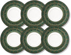 Wilmax Teller 16 cm Grün Porzellan 6er Set WL-667539/A6