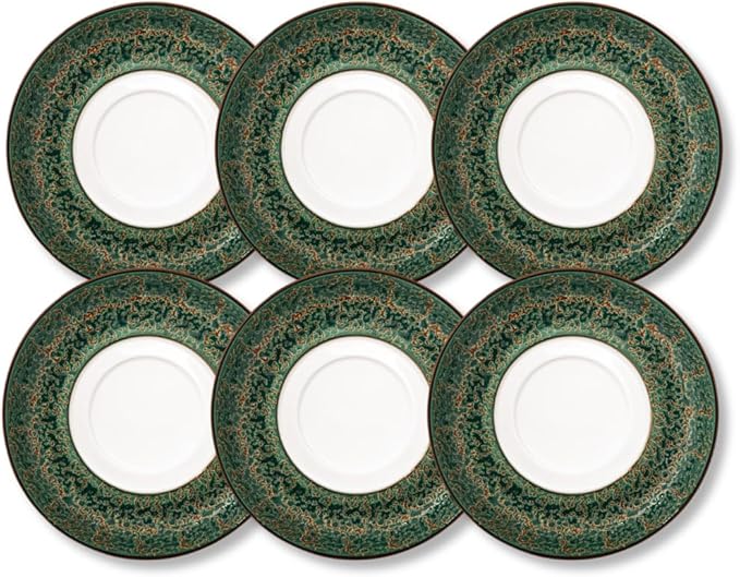 Wilmax Teller 16 cm Grün Porzellan 6er Set WL-667539/A6