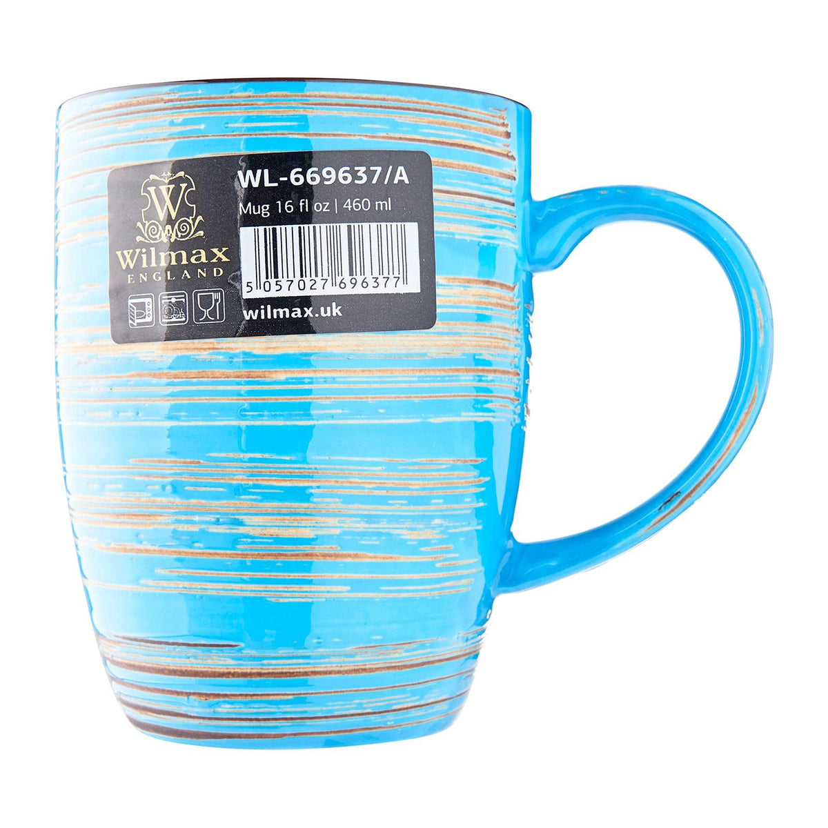 Wilmax WL-669637/A Porzellan Becher, Blau, 460mL Kapazität