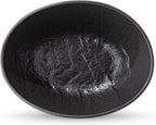 Wilmax Ovale Schale 19 x 15 x 6 cm 3er Set SlateStone Schwarz WL-661119/A3