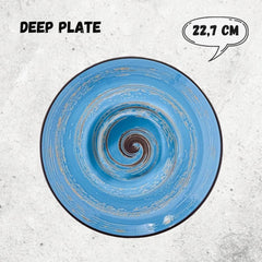 Wilmax Tiefe Porzellanplatte, 22,5 cm, 1100 ml, 2er Set, WL-669623/A2