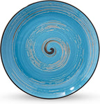 Wilmax Teller 25,5 cm 2er-Set Blau aus Porzellan