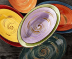 Wilmax Schale oval 25 cm Gelb Porzellan WL-669440/A