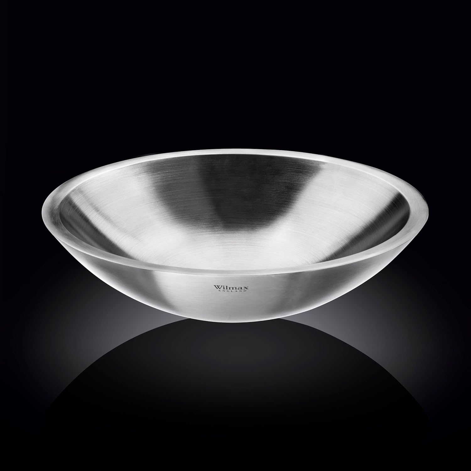 Wilmax Schüssel aus Edelstahl, 3000 ml, Silber matt, WL-553001/A