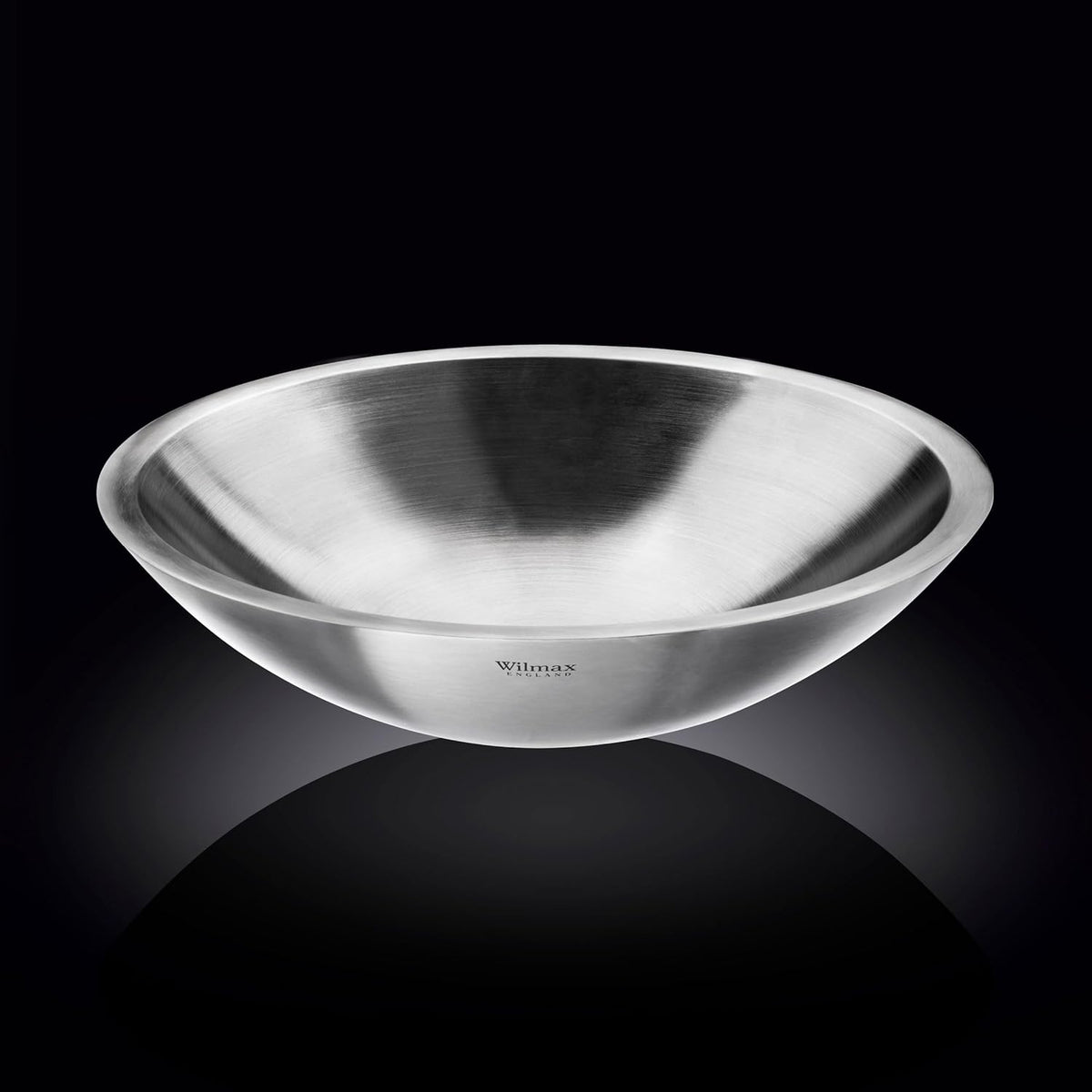 Wilmax Schüssel aus Edelstahl, 3000 ml, Silber matt, WL-553001/A