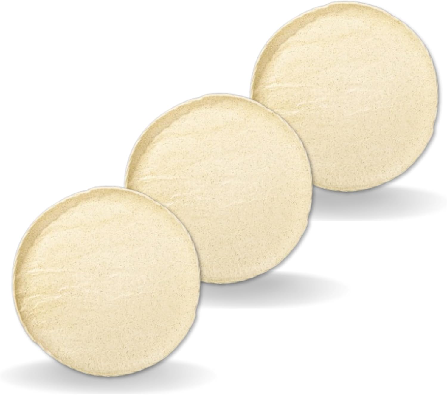 Wilmax Teller rund 23 cm Sand Porzellan 3er Set WL-661325/A3
