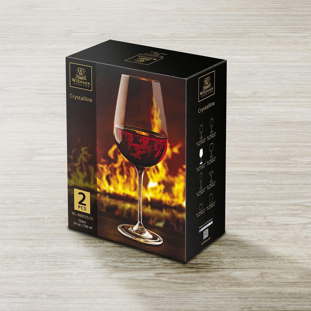 Wilmax Weinglas 700 ml Kristallglas Transparent 2er Set WL-888035/2C