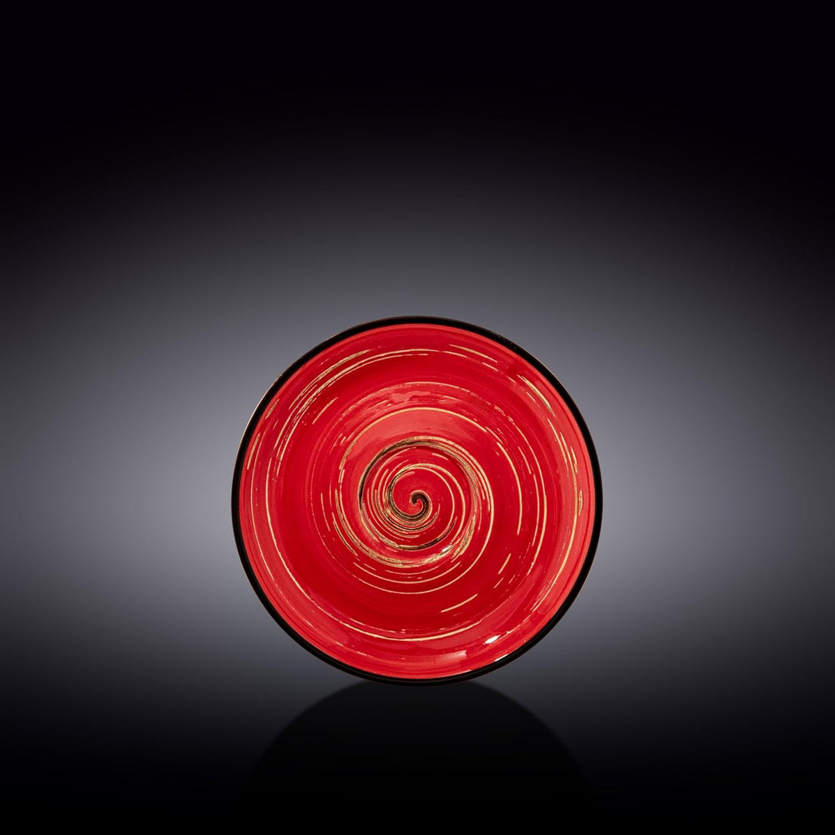 Wilmax Untertasse 15 cm Rot aus Porzellan