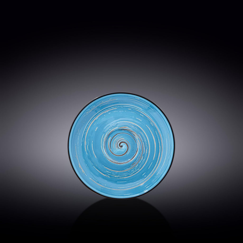 Wilmax Untertasse 15 cm Blau aus Porzellan