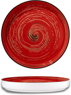 Wilmax Teller 28 cm Rot aus Porzellan