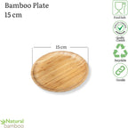 Wilmax Teller 15 cm Natur aus Bambus