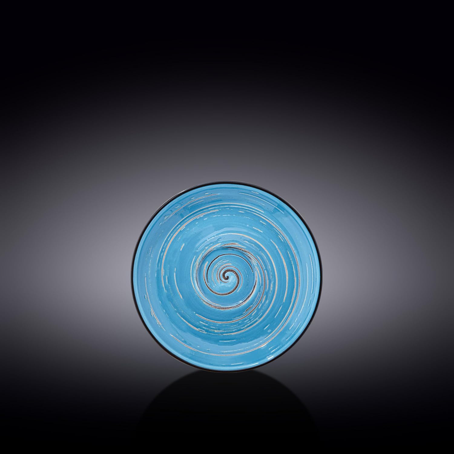 Wilmax Untertasse 14 cm Blau aus Porzellan