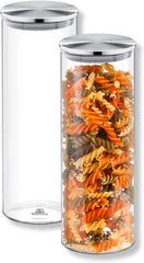 Wilmax Vorratsglas mit Deckel 1800 ml (2er-Set) WL-888519/A2