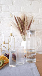 Wilmax Karaffe mit 6 Gläsern Glas Set WL-888220/A-888625/A6