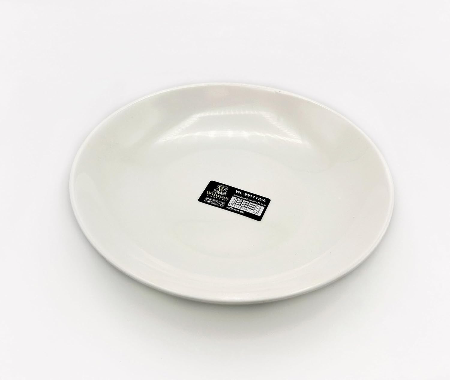 Wilmax Tiefer Servierteller 25,5 cm Weiß aus Porzellan