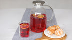 Wilmax Krug 2100 ml Thermoglas mit Edelstahl Deckel Transparent WL-888214/A