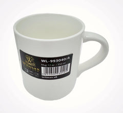 Wilmax WL-993040/A Porzellan Becher, Weiss, 350mL Kapazität