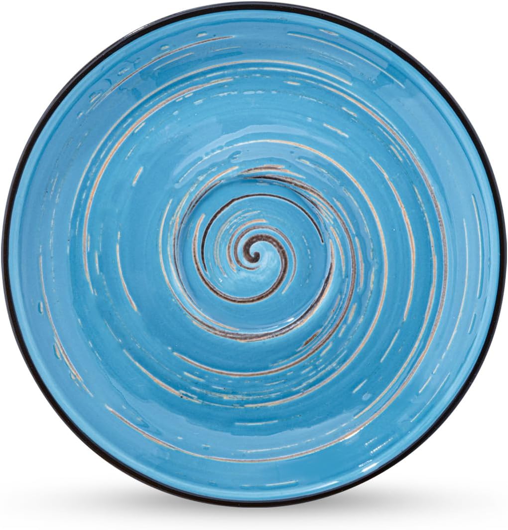 Wilmax Untertasse 14 cm Blau aus Porzellan