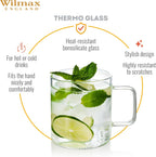 Wilmax Glastasse 250 ml Borosilikatglas Transparent WL-888605/A