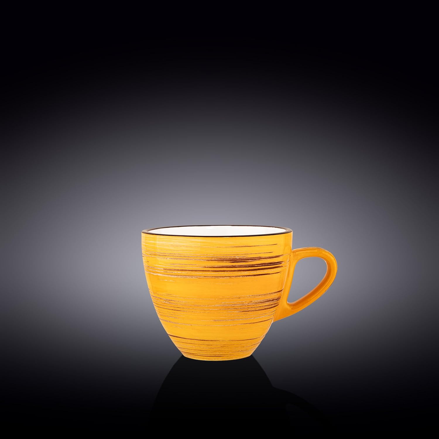 Wilmax Tasse 300 ml Gelb aus Porzellan