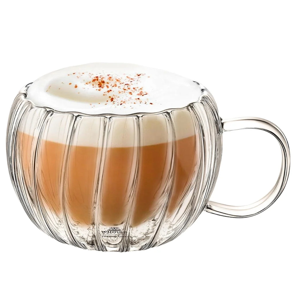 Wilmax Doppelwandiger Thermobecher 300 ml Transparent aus Glas