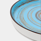 Wilmax Teller 23 cm Blau aus Porzellan