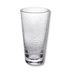 Wilmax Gehämmertes Glas 450 ml Transparent aus Borosilikatglas