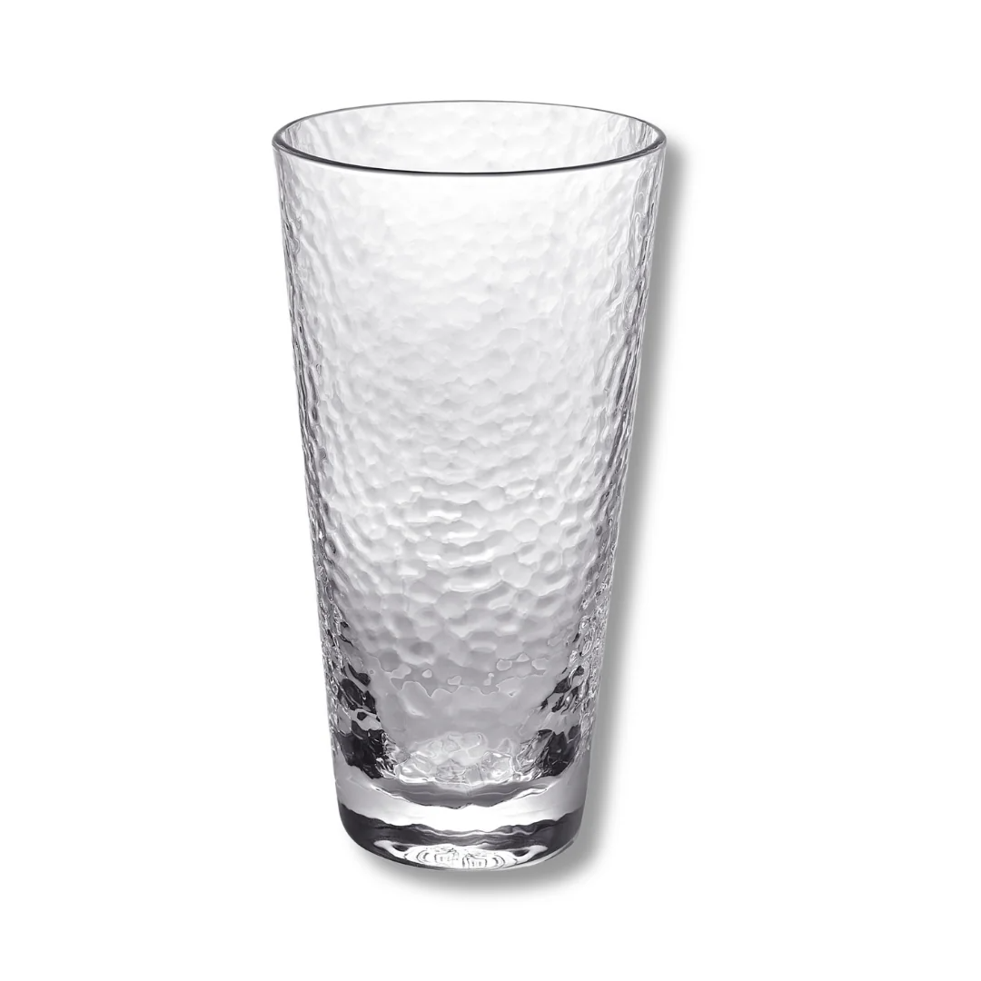 Wilmax Gehämmertes Glas 450 ml Transparent aus Borosilikatglas