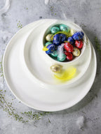 Wilmax Geteilter Servierteller 25,5 cm Weiß aus Porzellan