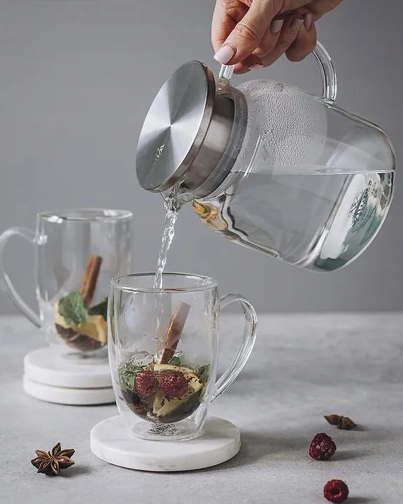 Wilmax Doppelwandiger Glasbecher 300 ml Transparent