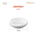 Wilmax Aschenbecher 10 cm Weiß aus Porzellan