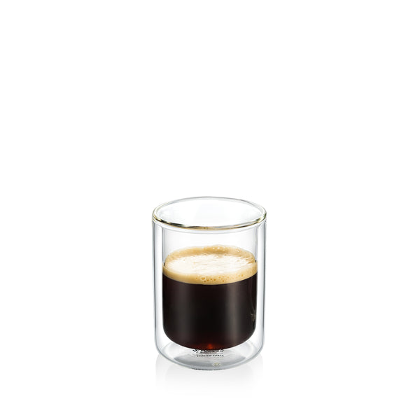 Wilmax Doppelwandiges Glas 200 ml 6er-Set Transparent