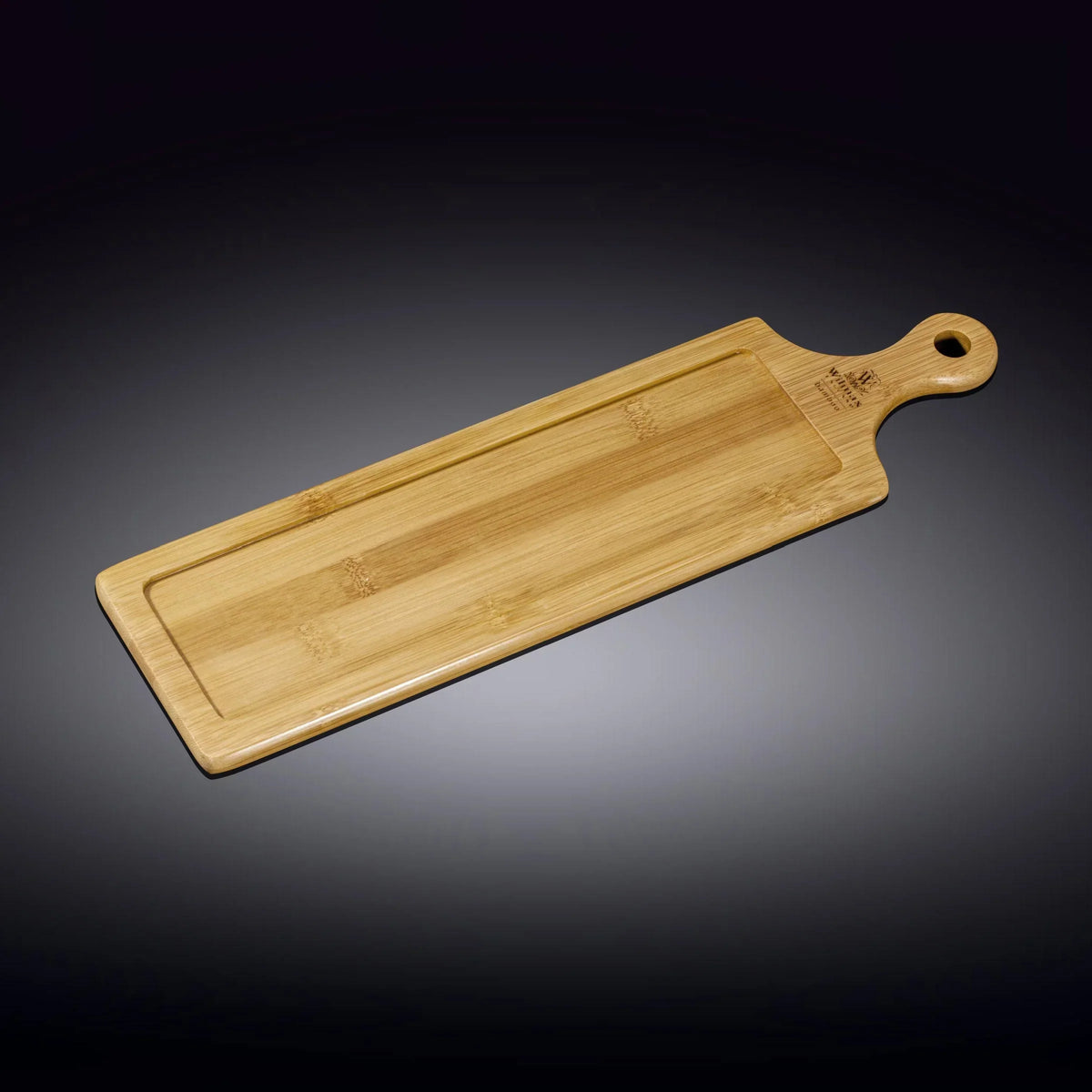 Wilmax Serviertablett 39,5 × 11 cm Natur aus Bambus