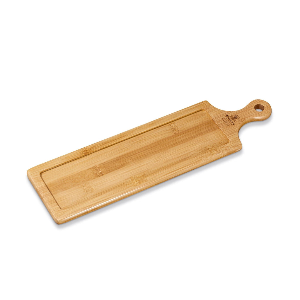 Wilmax Serviertablett 39,5 × 11 cm Natur aus Bambus
