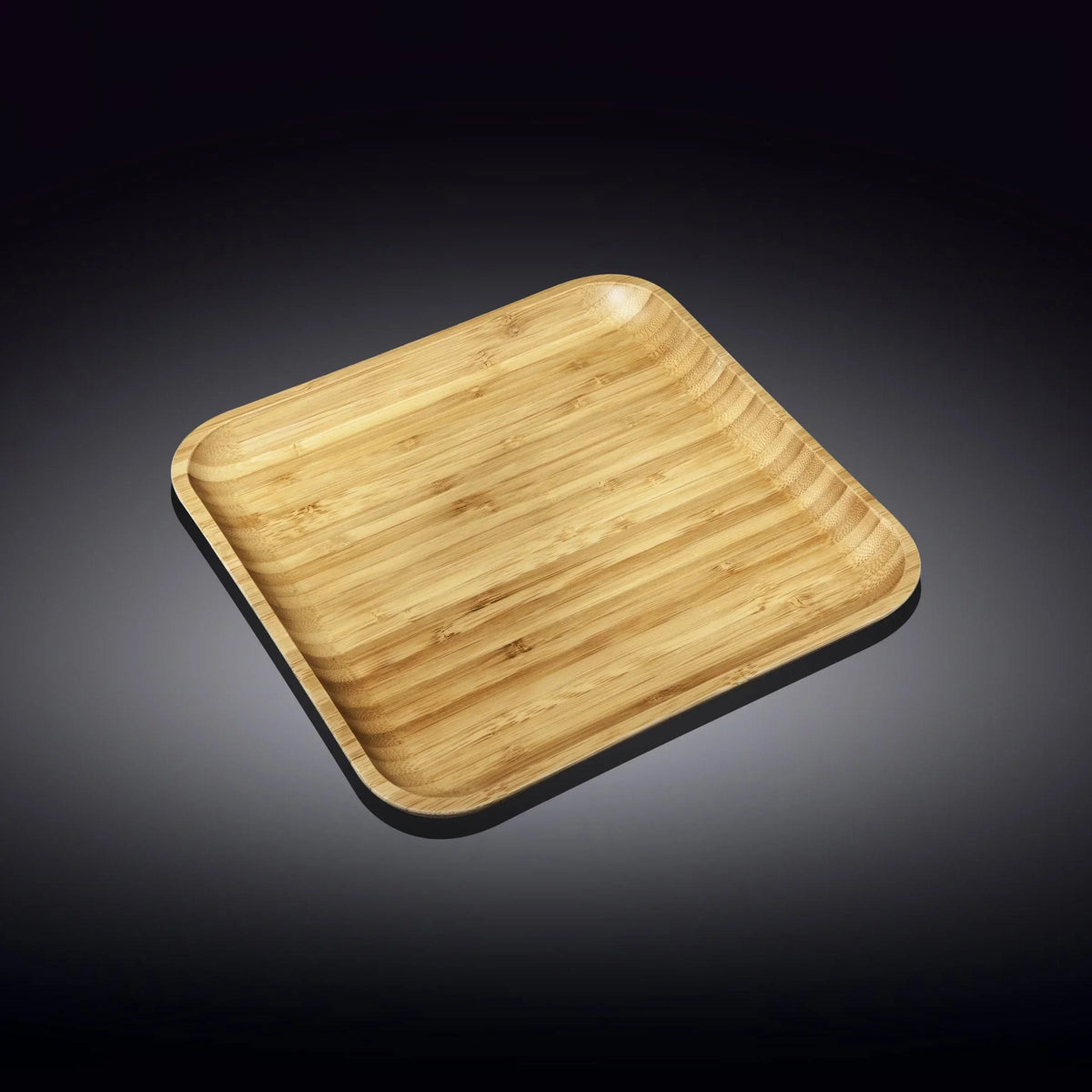 Wilmax Quadratischer Teller 25,5 × 25,5 cm Natur aus Bambus