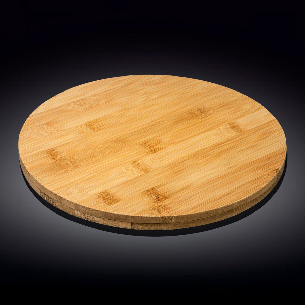 Wilmax Drehbare Servierplatte 35,5 cm Natur aus Bambus