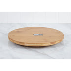 Wilmax Drehbare Servierplatte 35,5 cm Natur aus Bambus